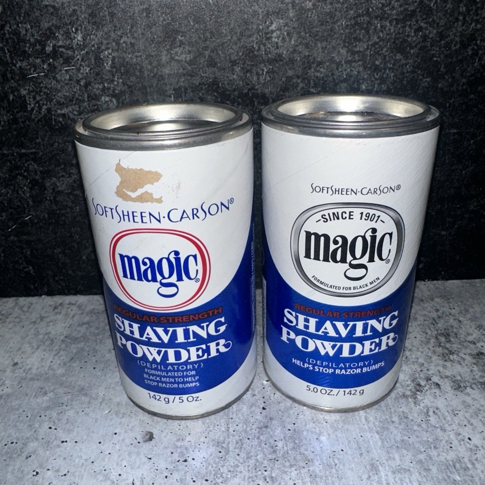 Softsheen-Carson MAGIC Shaving Powder- Regular Strength- 2 Pack- 5oz Each Read
